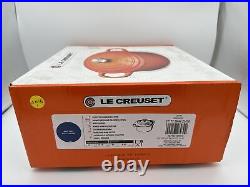 (0015) Le Creuset Signature 5.5 qt Round Dutch Oven Deep Teal (LS2501-267DSS)