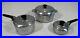 3 pcs Wagner Ware Sidney Magnalite Cookware 4248 Dutch Oven 4683 1 qt Pots withLid