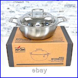 All-Clad D5 Brushed Stainless Steel Dutch Oven & Lid 5.5 Qt