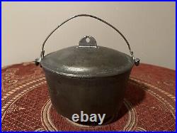 Antique 1960's Small 3-Footed Birmingham Stove & Range Co. Cast Iron Dutch Oven
