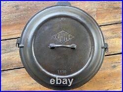 Cahill Cast Iron #10 Fully Marked Dutch Oven