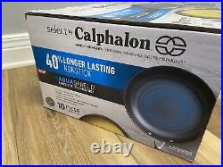 Calphalon Select 10pc Aqua Shield Non-Stick Cookware Set, Skillet Pan Dutch Oven