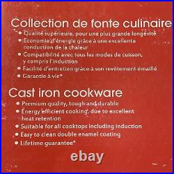 Chasseur 2.5 qt. Round Dutch Oven Red Enameled Cast-iron France 20cm. PUC472003
