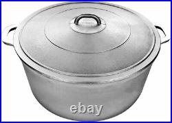 Commercial Aluminum Calderon Dutch Oven Cookware With Lid, Silver