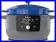 Electric Round Dutch Oven, 6-Quart 1500W, 5-in-1 Kitchen Cookware, Blue