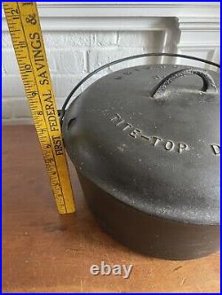 GRISWOLD #11 Tite Top Dutch Oven #836 Pot PAT'D 3/16/20 & #2554 LID Pat 2/10/30