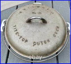 GRISWOLD TITE TOP Dutch Oven w Lid No. 10 Pat. Feb 10 1920 2553/Mar 16 20 835