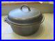 Griswold #8 Lg. Block Dutch Oven/ Lid and Trivet 1278 B & 1288 A 1950's New