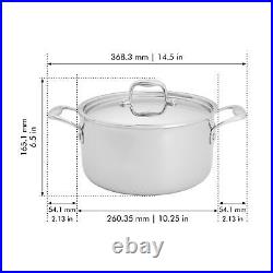 HENCKELS Clad Impulse 10-pc 3-Ply Stainless Steel Pots and Pans Set, Dutch Oven