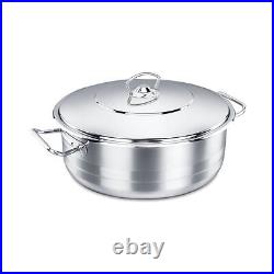 Korkmaz Stainless Steel Dutch Oven with Lid