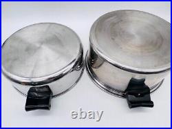 LOT SaladMaster Stainless Steel 11 Skillet Frying Pan 6 Qt Dutch Oven Domed Lid