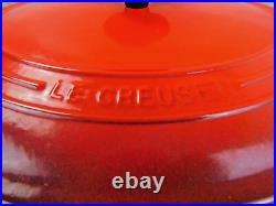 Le Creuset #31 Enameled Oval Dutch Oven Cast Iron Ombre Cerise Red 6.75 Qt