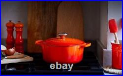 Le Creuset 4.5QT Enameled Cast Iron Signature Round Dutch Oven, 4.5 qt. Flame
