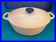 Le Creuset 5 qt, dutch oven, oval, Yellow, excellent condition inside and out