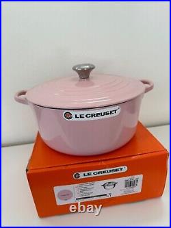 Le Creuset Dutch Oven 7.25 Quart Pink NIB Glossy Finish