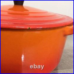 Le Creuset Dutch Oven B Flame Orange 2 Qt Enameled Cast Iron Pot