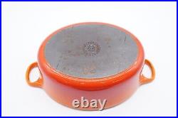 Le Creuset Enameled Cast Iron Oval Dutch Oven 3.5 Qt #25 Flame Orange Nice