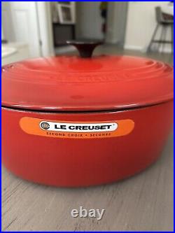 Le Creuset Enameled Cast Iron Signature Oval Dutch Oven, 8 qt NWT