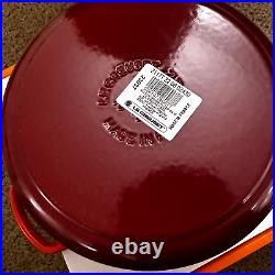 Le Creuset Enameled Cast Iron Signature Round Dutch Oven, 3.5 qt, Cerise (Red)