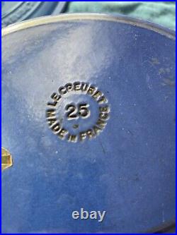 Le Creuset France Cobalt Blue 3½ Qt Dutch Oven No 25