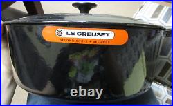 Le Creuset SAS Oval Pot Dutch Oven with Lid 05002 31 14 024HG Black NEW, OTHER