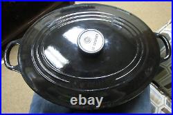 Le Creuset SAS Oval Pot Dutch Oven with Lid 05002 31 14 024HG Black NEW, OTHER