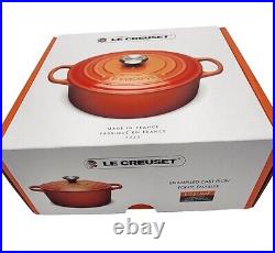 Le Creuset Signature Cast Iron Dutch Oven 3-1/2 Quart Cerise Red Brand New