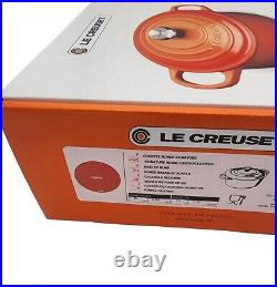 Le Creuset Signature Cast Iron Dutch Oven 3-1/2 Quart Cerise Red Brand New