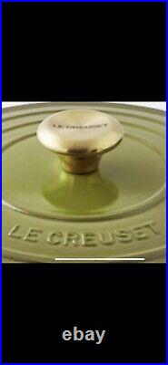 LeCreuset NEW 5.5Qt Signature Round Dutch Oven, Olive