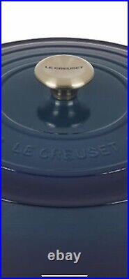 LeCreuset NEW 7.25Qt Signature Round Dutch Oven, Agave Blue