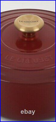 LeCreuset NEW5.5Qt Signature Round Dutch Oven, Rhone Color
