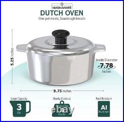 MAGNAWARE Quality Cast Aluminum Dutch Oven 3QT Like MAGNALITE