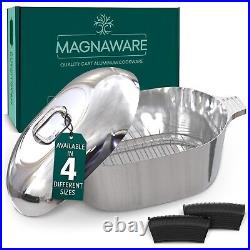 MAGNAWARE Quality Cast Aluminum Oval Dutch Oven 12.6 QT 18 Like MAGNALITE