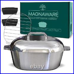 MAGNAWARE Quality Cast Aluminum Oval Dutch Oven 5 QT 11 Like MAGNALITE