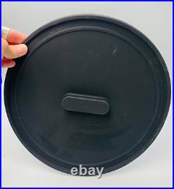 Misen Enameled Cast Iron Dutch Oven 7QT with Grill Pan Silicone Lid Black Cookware