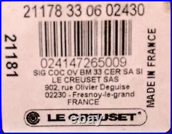 NEW Le Creuset Red Cerise Classic Signature Oval Casserole Dutch Oven 8 Qt. #33