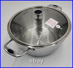 NEW Princess House Healthy Cook-Solutions Cookware 12 8Qt. Dutch Oven 5823