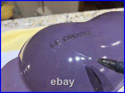 RARE Le Creuset Purple Eggplant Enameled Cast Iron Dutch Oven Casserole 2 1/4 QT