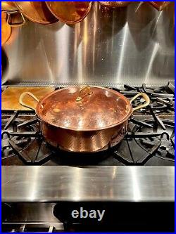 REDUCED! Copper Dutch Oven Hand-hammered, Silver-lined