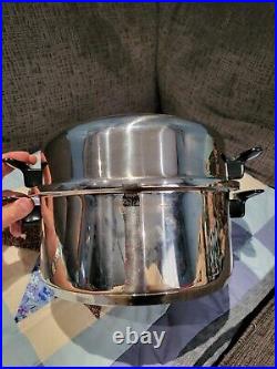 Townecraft Chef's Ware 6 Qt T304 Stainless Steel Stockpot Dutch Oven Dome Lid