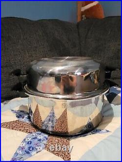 Townecraft Chef's Ware 6 Qt T304 Stainless Steel Stockpot Dutch Oven Dome Lid