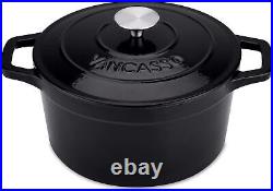 Vancasso Enameled Cast Iron Dutch Oven, 9.3 Quart Dutch Oven Pot with Lid, Oval