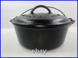 Vintage Cast Iron Griswold No. 8 Tite-Top Dutch Oven 833 B With Lid