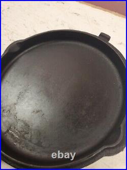 Vintage Lodge 4 in 1 Cast Iron Skillet Dutch Oven Hinged Lid Only #2 1 Deep