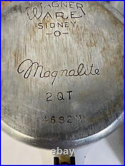 Vintage Magnalite 10 Pc Lot Skillet Sauce Pan Sauté Pan Dutch Oven Lids Trivet