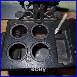 Vintage Original 1900s Crescent Cast Iron Stove Oven 24 pieces total Sales sampl