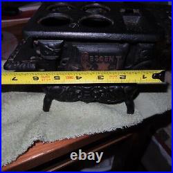 Vintage Original 1900s Crescent Cast Iron Stove Oven 24 pieces total Sales sampl