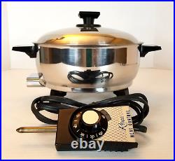 Vintage Rena Ware Stainless Steel Electric Dutch Oven Stock Pot 3 Qt 9.5 7118E