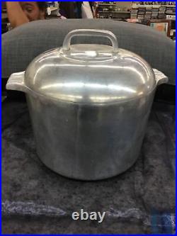 Vintage Wagner Ware Sidney O Magnalite 8 Qt Stock Pot Dutch Oven with Lid