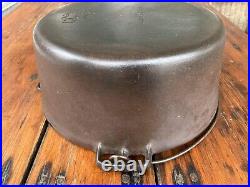 Wagner Ware Cast Iron #10 Fully Marked Turtle Back Dutch Oven